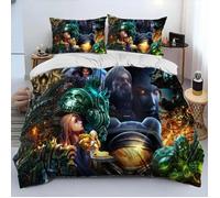ZJBT139749 Draps de lit imprimés HD StarCraft, couette, parure de lit, housse de couette, taie d'oreiller 220X240CM