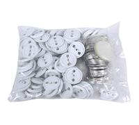 ZJchao 500 Pièces Bouton 500 Pièces de Badges de Boutons de 44 Mm - Ensemble de Badges Vierges pour Vêtements et Décoration de la Maison, Couvertures en Fer, Films Transparents et Couvertures