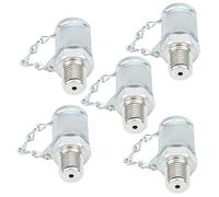 ZJchao Adaptateur de Test Hydraulique, Filetage de Couplage de Test, Connecteurs de Couplage de pour Mesure de Pression PT/PPT, 5 Pièces (Acier au carbone galvanisé 5)