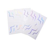 ZJchao Autocollants Temporaires Anime, 4 Feuilles de Décalcomanies Imperméables et Résistantes à la Transpiration avec un Design Réaliste, pour Cosplay, Festival de Musique, Concert de (WS LS 053)