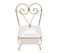 ZJchao Boîte à Bonbons en Forme de Chaise, Couvercle Hermétique pour Fruits Secs et Noix, Décoration de Style Européen pour Fêtes et Réunions