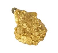 ZJchao Chance Statuette Grenouille Argent Feng Shui D cor Int Rieur Japonais Chinois Porte Bonheur pour Attirer la Richesse 6 x 6 x 5 cm