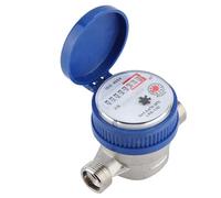 ZJchao Compteur d'eau Mécanique en Cuivre connecté Sous Divisionnaire, Jauge 1,5 M3/h, Mesure de Débit 15mm pour la Maison et le Jardin