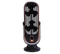 ZJchao Découvrez un Confort Ultime avec Notre Ventilateur de Refroidissement Portable de Bureau à 5 Vitesses USB Rechargeable Ventilateur de Tour pour Usage Intérieur (BLACK)
