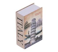 ZJchao Discret personnalisé Tirelire Book Safe Budget Keeper Banque de Pièces en Acier Inoxydable Style déguisé Coffre-fort pour la Maison, le Bureau et les Voyages 7.1x4.6x2.2in