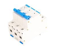ZJchao Disjoncteur, Disjoncteur Miniature DZ47-63, 3 Pôles, 400 V, Surcharge et Court-circuit, Options 6A/10A/16A/20A, Idéal pour les Circuits CC, les Systèmes d'énergie Solaire (10A)