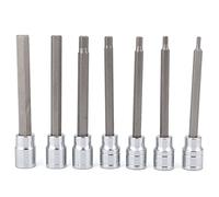 ZJchao Embout Hexagonal 4,2 Mm Jeu de 7 Douilles Hexagonales Extra Longues |Acier au Chrome-vanadium |Portée étendue de 110 Mm |Tailles d'entraînement 3-10 |Kit d'outils de Réparation Pratique