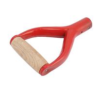 ZJchao en Bois avec Poignée Poignée de Rechange en Forme de Y de 31 Cm de Diamètre Intérieur avec en Bois pour Outils de Creusement et de Ratissage de Jardin (Rouge)