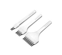 ZJchao Ensemble d'Outils de Poinçonnage pour le Cuir, en Acier, 2/5/10, pour l'artisanat du Cuir et Outils de Poinçonnage du (Espacement 3,85 mm)