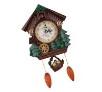 ZJchao Maison Karlsson pour Tree House Wall Clock Coucou Horloge Vintage Home Decor Facile à Lire Chiffres Arabes Matière Plastique 12,6 Pouces de Haut