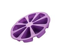 ZJchao Moule à Gâteau Polyvalent Antiadhésif en Silicone à 8 Cavités avec Construction de Protection Thermique Flexible pour la Cuisson de Gâteaux, Pain, Muffins, Pizza (Violet 16,93 X 6,69 X 0,39