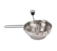 ZJchao Moulinette Manuelle à Légumes en Acier Inoxydable, Presse-purée Manuel avec Plaques de Broyage Interchangeables pour Fruits, Légumes et Pommes de Terre 33 Cm
