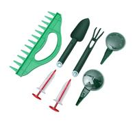 ZJchao Semoir Manuel à 12 Trous, Outils de Semis Portatifs avec 2 Petits Semoirs, 2 Accessoires pour Fleurs et Légumes