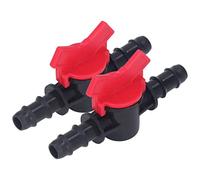 ZJchao Sphère d'arrêt d'eau 2 Pièces Vanne de Contrôle Contrôleur 'arrêt Régulateur ABS Interrupteur Ensemble 'accessoires Kit pour la Gestion (Régulateur de débit 12MM)