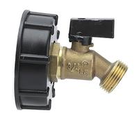 ZJchao Valve de Robinet de Robinet, Adaptateur IBC, Connecteur de Tuyau de Vidange à Filetage Mâle, Pièce de Raccord de Valve de pour Conteneurs IBC Britanniques et Européens