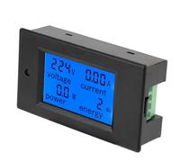 ZJchao Voltmètre, Courant de Puissance PEACEFAIR PZEM-021 Affichage LCD Numérique Tension Alternative Courant Puissance Compteur d'énergie 20A AC80-260V pour une Mesure Précise