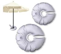 ZJILIXIA 2 Pièces Sac De Poids,Poids De Base De Parapluie U-Forme,38cm/50cm Sac De Poids De Base De Drapeau,Sac De Poids Pliable en PVC,pour Pieds De Tonnelle,Parasol,Pare-Soleil,Plage De Patio