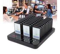 ZJLZJLO Téléavertisseur De Restaurant sans Fil - Buzzer De Commande sans Fil Longue Portée De 1 640 Pieds | Téléavertisseurs 10/16/20/30 avec Clavier Tactile Étanche - for Les Cafés(30PAGERS)