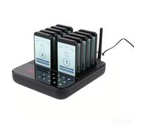 ZJLZJLO Téléavertisseur De Restaurant sans Fil - Buzzer De Commande sans Fil Longue Portée De 1 640 Pieds | Téléavertisseurs 10/16/20/30 avec Clavier Tactile Étanche - for Les Cafés(10PAGERS)