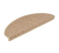 Zjxsneh Tapis autocollant pour escalier en sisal - 30 pièces - 65 x 21 x 4 | Tissu résistant, rubans double face, lavable, pliable, insonorisant, coulissant, protection supérieure et frontale