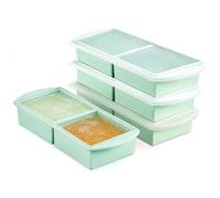 Zjyufy Lot De 4 Moules en Silicone pour Congeler La Soupe avec Couvercles
