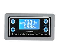 ZK - Volt-ampèremètre multifonction U15, multimètre numérique de tension et de courant avec affichage LCD, protection contre les surtensions et les surintensités, outil de test