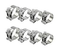 ZKAILCF Collier Echappement 32-47mm Colliers de Serrage Renforcé T Inox 304 | Collier de Serrage a Tourillon 4Stk pour Auto Véhicule Agricole Gaine Ventilation Tuyaux de Drainage et Raccord d'Échappement