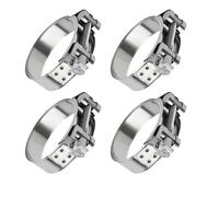 ZKAILCF Collier Echappement 44-47mm Colliers de Serrage Renforcé T Inox 304 | Collier de Serrage a Tourillon 4Stk pour Auto Véhicule Agricole Gaine Ventilation Tuyaux de Drainage et Raccord d'Échappement