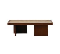 ZKALQECNF Salon Table Basse en Bois de ronce Unique Live Edge Top Centre Salon Moderne Basses(Grand)