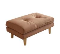 ZKBDBWTR Petit Repose Pied, Tabouret Repose Pied Rembourré, Housse Amovible Ottoman Repose Pied, Tabouret Marche Pied pour Salon Canapé Chambre(Brown)
