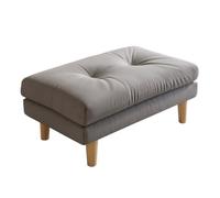 ZKBDBWTR Petit Repose Pied, Tabouret Repose Pied Rembourré, Housse Amovible Ottoman Repose Pied, Tabouret Marche Pied pour Salon Canapé Chambre(Gray)