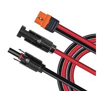 ZkeeShop Câble de charge solaire Connecteur solaire vers XT60i Adaptateur Connecteur de panneau solaire Câble 12AWG XT60i-F Compatible pour EcoFlow DELTA générateur solaire Centrales portable (0.6M)