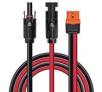 ZkeeShop Câble de charge solaire Connecteur solaire vers XT60i Adaptateur Connecteur de panneau solaire Câble 12AWG XT60i-F Compatible pour EcoFlow DELTA générateur solaire Centrales portables (1.5M)