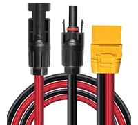 ZkeeShop Câble d'extension solaire vers XT90 10 AWG - Compatible avec Bluetti Power Station, 150 cm (femelle)