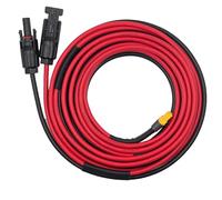 ZkeeShop Câble solaire Câble 10AWG Connecteur solaire vers XT60 adaptateur Câble 6mm2 Panneau solaire Compatible pour Ecoflow Bluetti Powerstation (3M)