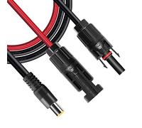ZkeeShop Fiche solaire vers DC 8mm,Fiche solaire vers DC7909,Panneau solaire mâle et femelle vers DC 8mm Câble adaptateur,16AWG, étanche, DC 8mm Convertisseur pour générateur solaire
