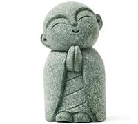 ZKSYLSM Petites figurines de Bouddha en pierre | Décoration Feng Shui | Statue de jardin japonaise | Petit Bouddha pour la richesse, la chance et la paix | Décoration de maison, bureau, voiture (moine