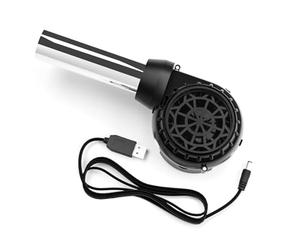 Zkydhbd Ventilateur de cuisson en plein air pour barbecue - Chargé par USB - Souffleur d'air portatif pour stimuler les feux rapides et le matériel de camping