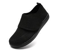 ZMBCYG Chaussures orthopédiques larges à enfiler pour homme diabétique, lymphœdème, neuropathie, pieds enflés, pieds nus, zéro chute, antidérapantes, confortables, respirantes, légères et minimalistes