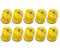 ZMC Lot de 10 cartouches de gaz de 300 g, à visser de 600 ml, avec gaz propane/butane, filetage Euro EN417 7/16", cartouche de valve compatible avec réchaud à gaz, brûleur à gaz, désherbeur, barbecue