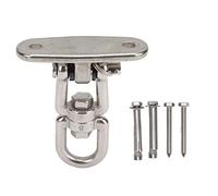 ZMCPODALK Kit de Suspension pour hamac, Crochet pivotant à 360° pour siège Suspendu au Plafond, Support de hamac en Acier Inoxydable 304 avec Chevilles murales, Usage intérieur et extérieur