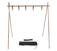 ZMCPODALK Support Mural léger pour Le Camping, trépied d’extérieur en Alliage d’Aluminium avec Crochets réglables, Support Suspendu Pliable et Portable pour Barbecue, Pique-Nique, feu de