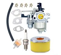 ZMdooreasy Carburateur de rechange pour moteur modèle CR950 CR750 6.5HP 208CC, type flottant avec joints, filtre à huile, filtre à air, kit de clips d'allumage
