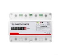 ZMdooreasy Compteur d'électricité numérique 3 phases 4 fils monté sur rail KWH 100 A 380 V avec sortie d'impulsion pour intégration dans les systèmes de gestion de l'énergie