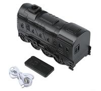 ZMdooreasy Diffuseur d'huiles essentielles de train à vapeur rétro, humidificateur de 300 ml avec télécommande, lumière 7 couleurs, fonctionnement ultra silencieux, arrêt automatique pour la maison