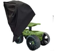 ZMdooreasy Housse de protection de tabouret de chariot de jardin résistante aux intempéries avec ourlet élastique et boucles, protection solaire et anti-poussière pour meubles de terrasse, cour - 90 x