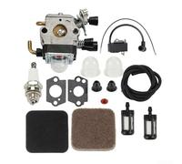 ZMdooreasy Kit carburateur pour débroussailleuse FS75 HT75 FS80 KM85 FS85 HS75, remplace C1Q-S186 S97 S66 | Comprend bobine d'allumage, conduite de carburant pour ampoules et joints d'amorçage