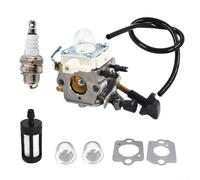 ZMdooreasy Kit de carburateur de filtre à air pour Zama C1Q-S210 C1Q-S209C pour souffleurs à dos BR350 BR350Z BR430 BR430Z SR430 SR430 SR431 SR450 8 pièces