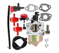 ZMdooreasy Kit de carburateur de rechange pour machines de jardin 170SD 175SC 208CC 31BS6BN2711, comprend des filtres à carburant, des conduites, des joints de soupape, des colliers de serrage, argent