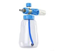 ZMdooreasy Mousse de nettoyeur haute pression avec raccord rapide de 6,35 mm, buse de pulvérisation grand angle de 60°, bouteille PA pour lavage de voiture, plusieurs couleurs disponibles (bleu)